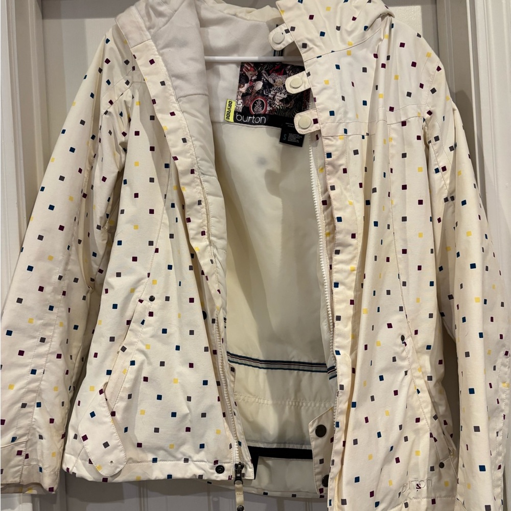 Burton Ski Jacket with Multicolor Squares